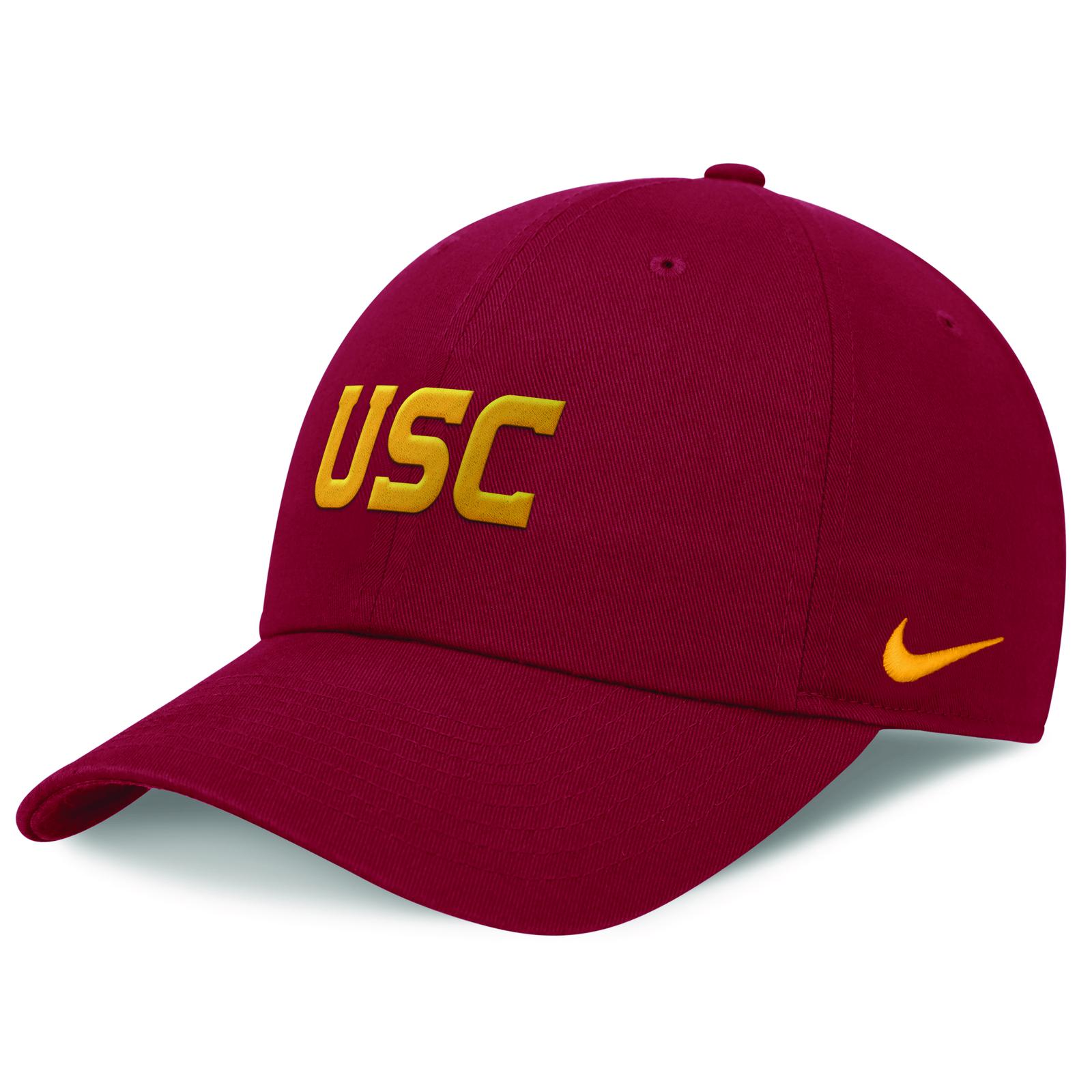 USC Trojans Nike Cardinal Wordmark Club Unstructured Adjustable Hat 1